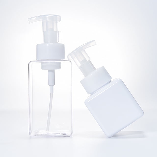 Minkissy Empty Foaming Soap Bottles 2PCS White Refillable PETG PP For Outdoors