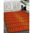 thumbnail image 2 of Ahgly Company Indoor Rectangle Patterned Mahogany Brown Area Rugs, 5' x 7', 2 of 6