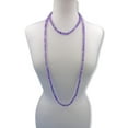 thumbnail image 5 of Endless Infinity Matte Finish Semi-Precious Stone Amethyst Beaded Long Endless Infinity Mala Style Necklace, 60 Inches Long., 5 of 5