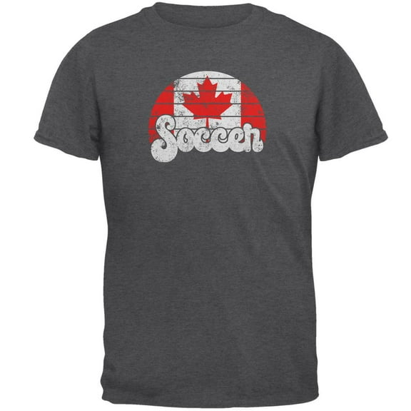 World Cup Canada Football Soccer Mens T Shirt Dark Heather 5X-LG
