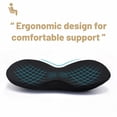 thumbnail image 6 of Car Seat Cushion, Memory Foam Back Pain Relief for Drivers Wedge Seat Cushion Black, 6 of 6