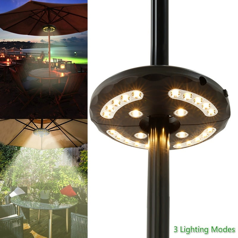 Black Baner Garden TD38 Patio Umbrella Light,Cordless 24 LED Night Lights,Umbrella Pole Light for Patio Umbrella or Outdoor Use