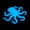 Night Blue, variant on 3D Printed octopus,Flexible Joint Animal lacertid Figurines,Realistic Eyes, Home Office Decor,Fidget Toy for Adults Teens Boy Festival Gifts