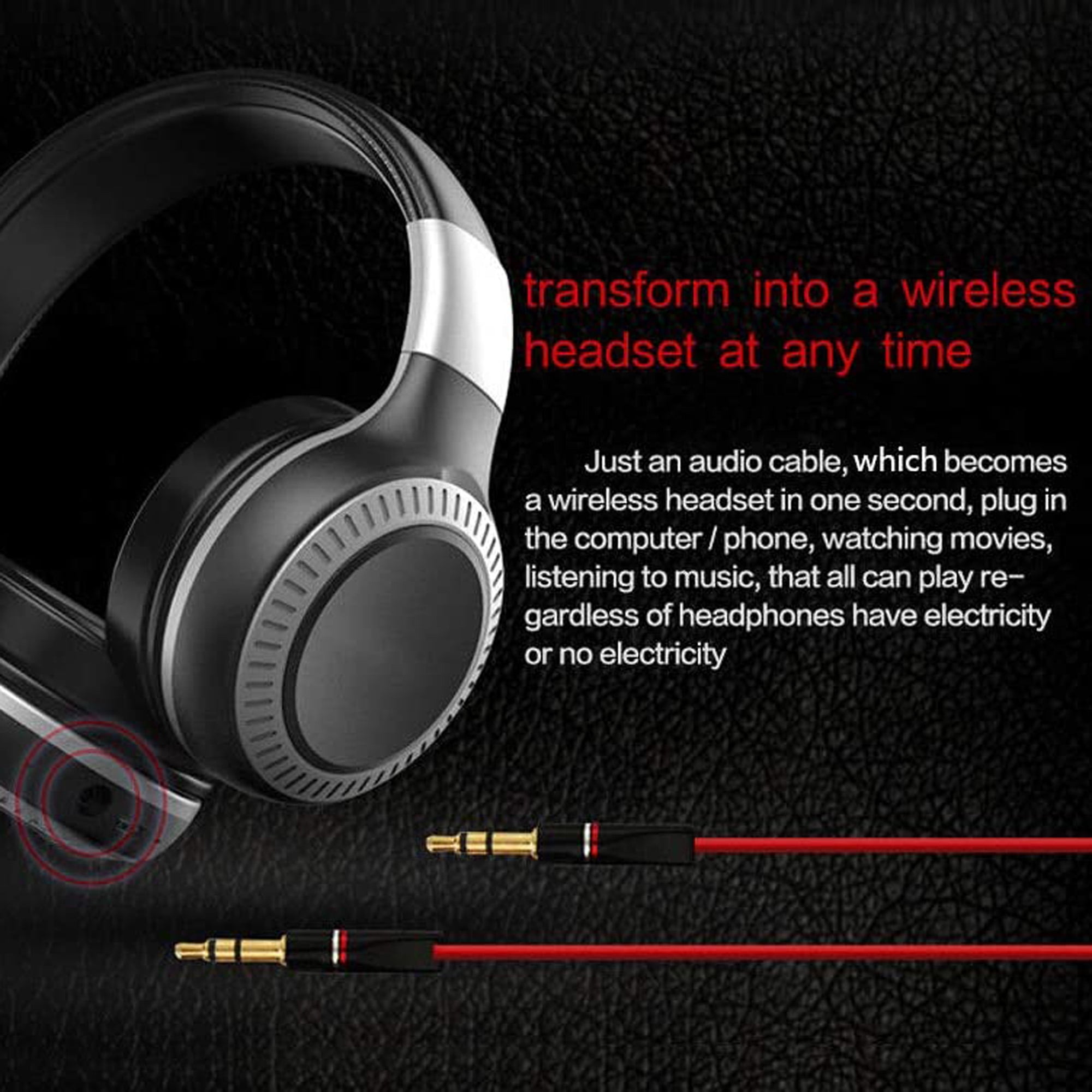 besluiten Faial Aap Sunisery Surround Sound Headphone Hi-Fi Wireless Headset - Walmart.com