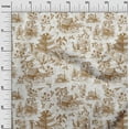 thumbnail image 3 of oneOone Cotton Jersey Brown2 Fabric Asian Japanese Pattern Fabric For Sewing Printed Craft Fabric By The Yard 58 Inch Wide, 3 of 4
