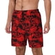 thumbnail image 1 of Fotbe Red Skulls 3 Traje de Baño para Hombre – Shorts de Natación de Secado Rápido con Forro y Bolsillos-Large, 1 of 6