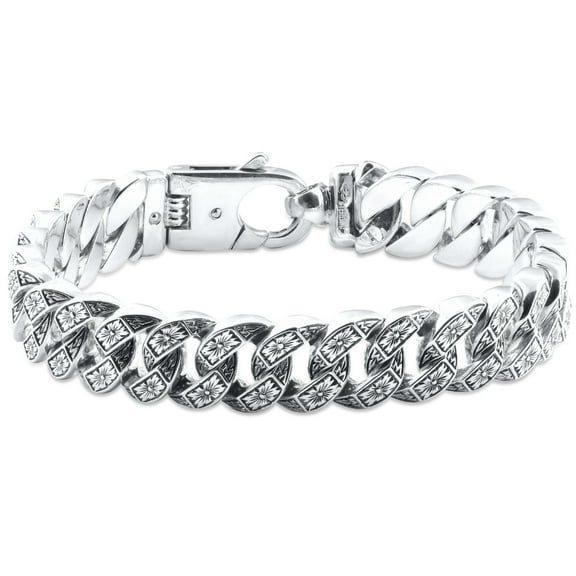 Pompeii Men's Designed 14k Gold (115gram) or Platinum (186gram) 14.5mm Bracelet 8.75" (,)