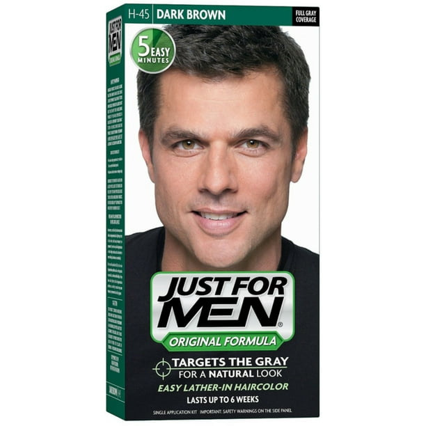 4 Pack - JUST FOR MEN Hair Color H-45 Dark Brown 1 Each 4 Pack - JUST FOR MEN Hair Color H-45 Dark Brown 1 Each