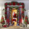 thumbnail image 2 of Hvmvliv 35x72 Inch Christmas Door Curtain with Santa Claus Design - Thick Polyester Door Cover for Wall and Table Decoration, Multi-Use Holiday Decor for Home and Parties Multicolor, 2 of 6