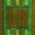 thumbnail image 1 of Ahgly Company Indoor Square Abstract Green Contemporary Area Rugs, 3' Square, 1 of 1