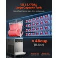 thumbnail image 6 of KFFKFF Commercial Slushy Machine, 12L Tank Slushie Machine, Frozen Drink Machine with Temperature Preservation, Slushy Maker Machine, 6 of 9