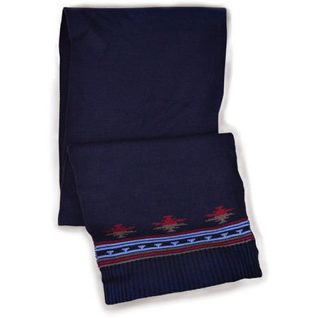 MUK LUKS Men's Stripe Pattern Scarf