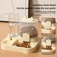thumbnail image 2 of 2-in-1 Gravity Pet Feeder & Water Dispenser for Cats & Small Dogs, Automatic Food Storage with Anti-Slip Base, Easy Clean, 2 of 9