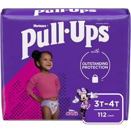 Pull-Ups Girls' Learning Designs Training Pants, 3T-4T,112 Ct