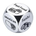 thumbnail image 1 of SIYTUAU Food Choice Decision Dice Metal Multi Sided Game For Random Selection Party Activity Tool Board Game Match Fun Restaurant Helper For Adults And Kids Novelty Gift Selection Dice A, 1 of 3