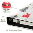 thumbnail image 3 of FORMRS 3 Ring Photo Album 4"x6" Self Adhesive Large Capacity PU Leather Cover, Gray Christmas Santa, 3 of 8