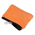 thumbnail image 5 of 5" x 4" Coin Purse Pouch, 2 Pcs Change Purses Small Organizer Bags with Zipper Canvas for Home, Orange/Peach Pink, 5 of 6