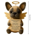 thumbnail image 3 of Handmade Crochet Shih Tzu Angel Figurine – Emotional Support Keepsake with Halo & Wings, Memorial Gift for Pet Lovers (8cm Tall), 3 of 5