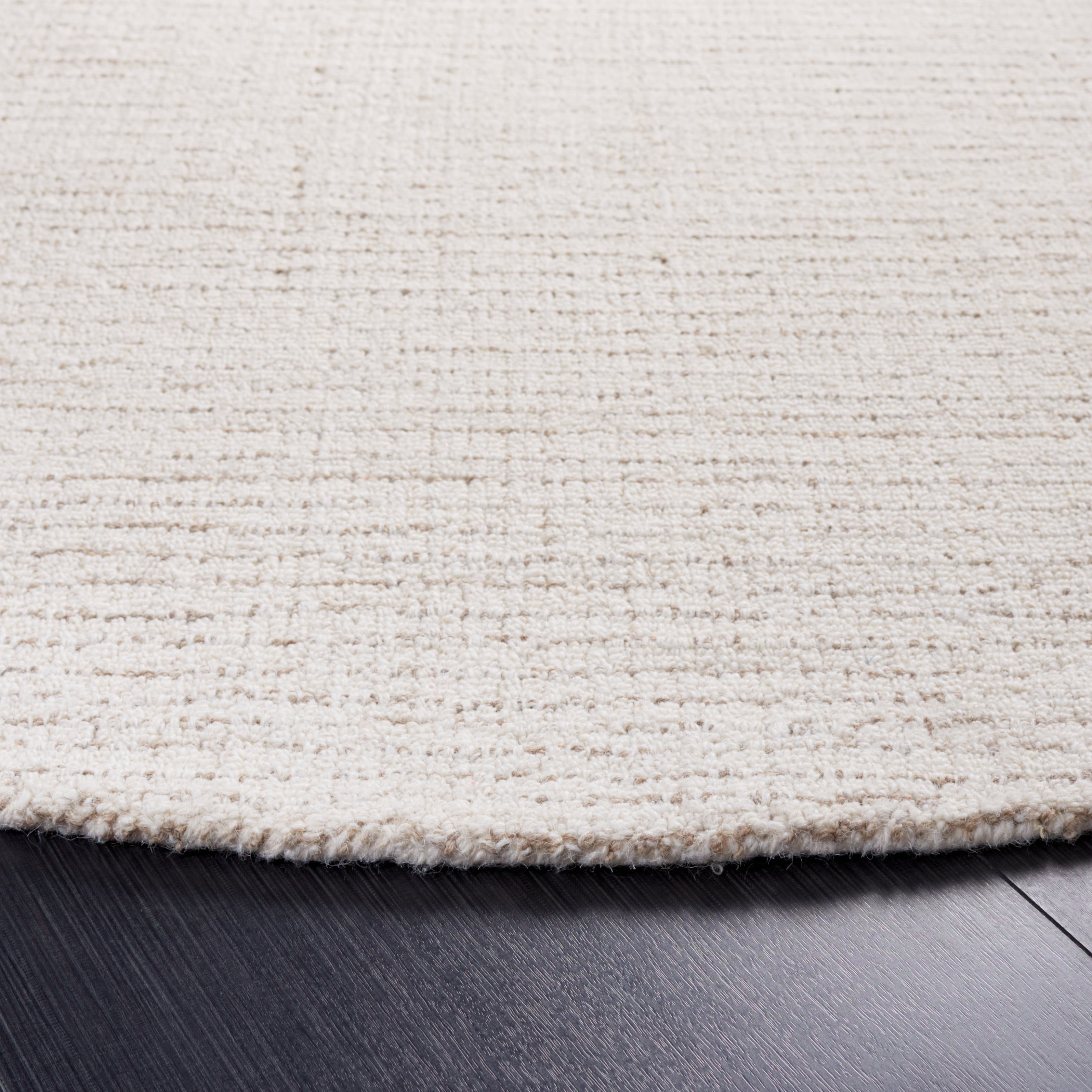Safavieh Abstract Delia Distressed Wool Area Rug, Ivory/Beige, 12' x 12' Round