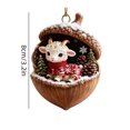 thumbnail image 3 of Dongrere 2D Goat Acorn Ornament, Acrylic Christmas Hanging Ornament for Xmas Tree Cabin Holiday Decor, 3.15", 3 of 6
