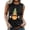 Black, variant on 2026 Summer Fashion Tank Top for Women Sleeveless Pineapple Print Casual Tunic Blouses Black S