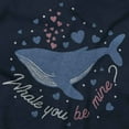 thumbnail image 2 of Whale You Be Mine Valentine Pun Womens Slim Fit Graphic Tee Brisco Brands S, 2 of 4
