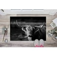 thumbnail image 6 of Ox Rug, Accent Rugs, American Bison Rug, Thin Rugs, Large Rugs, Animal Rugs, Wild Bull Rugs, Salon Rugs, 3D Printeds Rugs, 1.7'x2.3' - 50x70 cm, 6 of 8