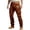 A-Coffee842, variant on Graphic Print Belted Cargo Pants for Men Flap Pocket Slim Fit Streetwear Long Trousers