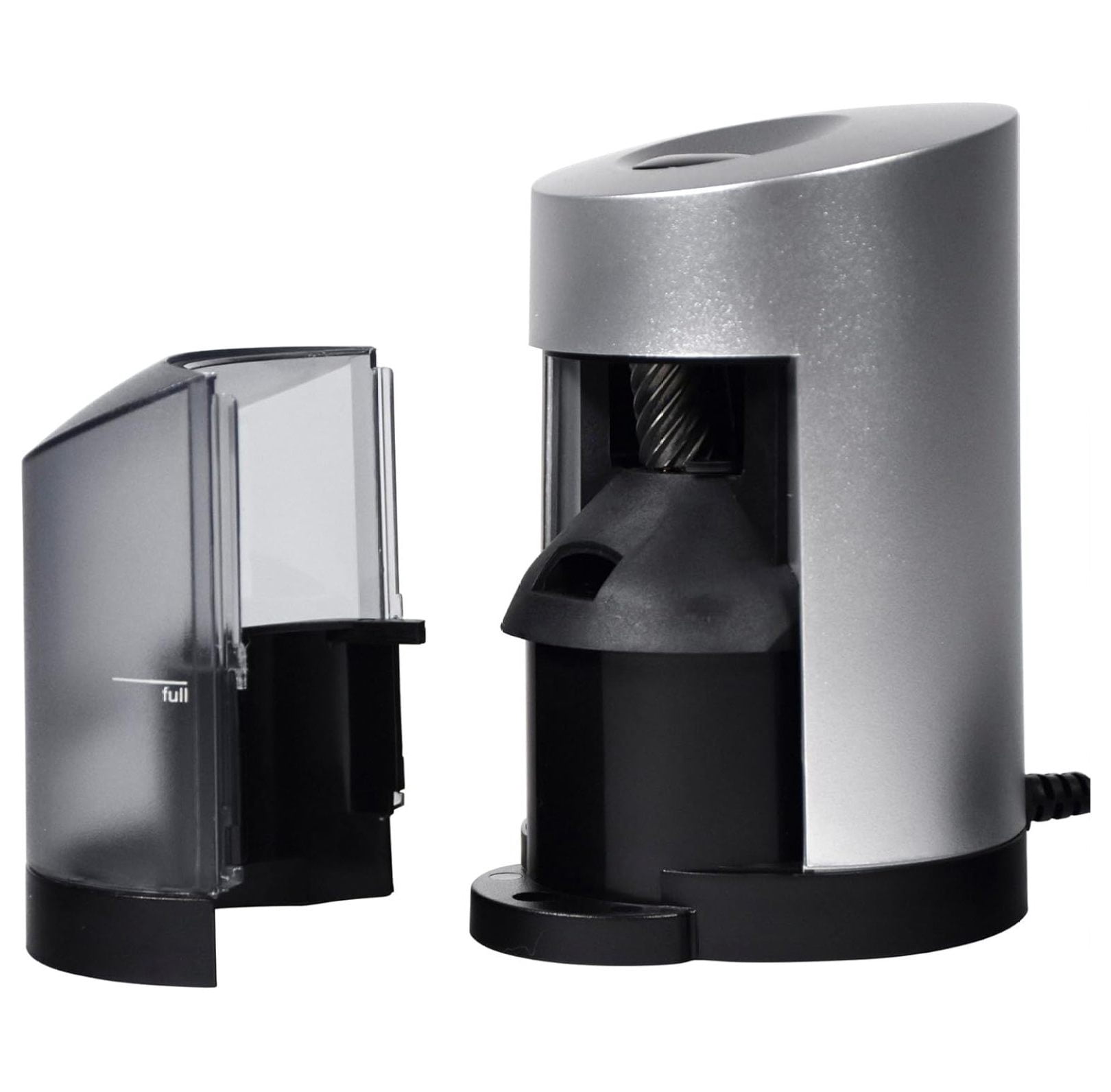 Vertical Electric Pencil Sharpener, For Classroom, Home, and Office Use, Black and Grey