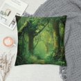 thumbnail image 2 of BCIIG Trees Graphic Decorative Throw Pillow Cover for Home Couch Living Room Bed Sofa - Short Plush Material Zipper Closure 1PC 12x12in, 2 of 5