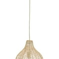 thumbnail image 3 of Pendant with Hand Woven Rattan Shade and Cord, Beige, 3 of 5