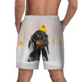 thumbnail image 4 of Haiem Dachshund Sitting In Bathtub Men'S Quick-Dry Swim Trunks: Comfortable Beach Shorts With Mesh Lining And Pockets - Ideal For Swimming And Sunbathing 3x-Large, 4 of 9