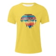 thumbnail image 4 of IWRICH Men's Casual Crew Neck Oversize T Shirts Graphic Printed Short Sleeve Plus Size Tshirts Casual Loose Fit Summer Tops Yellow XS, 4 of 4