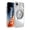 White, variant on Dteck Magnetic Clear Case for iPhone 16e / iPhone 17e,Shockproof TPU+PC Case Built-in Camera Lens Protector Compatible with Mag Safe Transparent Rotating Ring Stand Cover,White