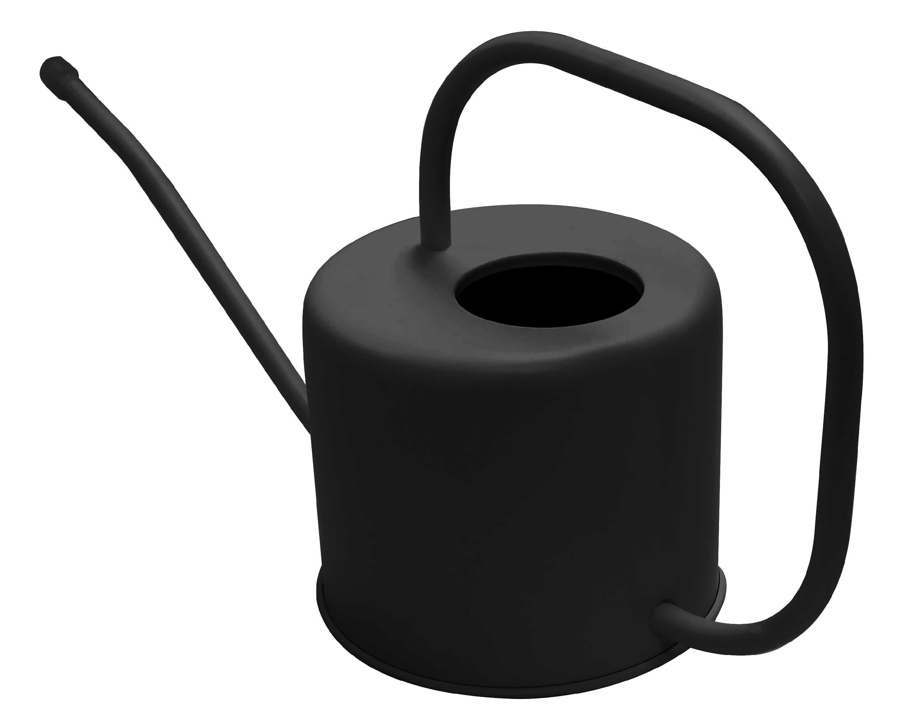 Better Homes & Gardens .35 Gallon Metal Watering Can, Matte Black