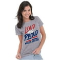 thumbnail image 3 of Loud Proud Dominican Heritage Pride Womens Slim Fit Graphic Tee Brisco Brands S, 3 of 5