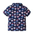 thumbnail image 4 of Boys' Independence Day Printing Leisure Time Comfort Short Sleeve Lapel Top Boys and Toddlers Cotton Boys Short Sleeve Ringer, 4 of 4