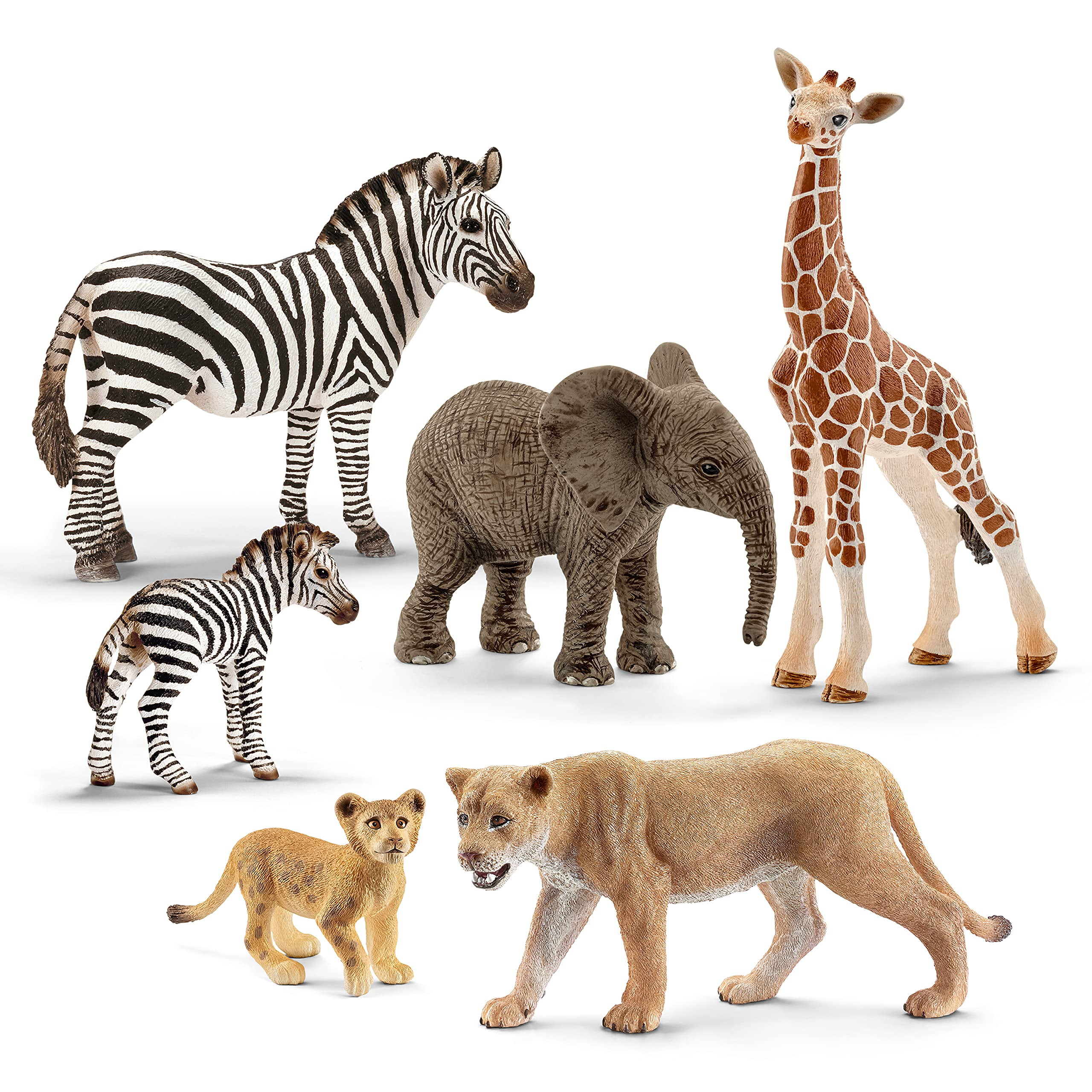 Schleich Wild Life Mom and Baby Animal Toys 
