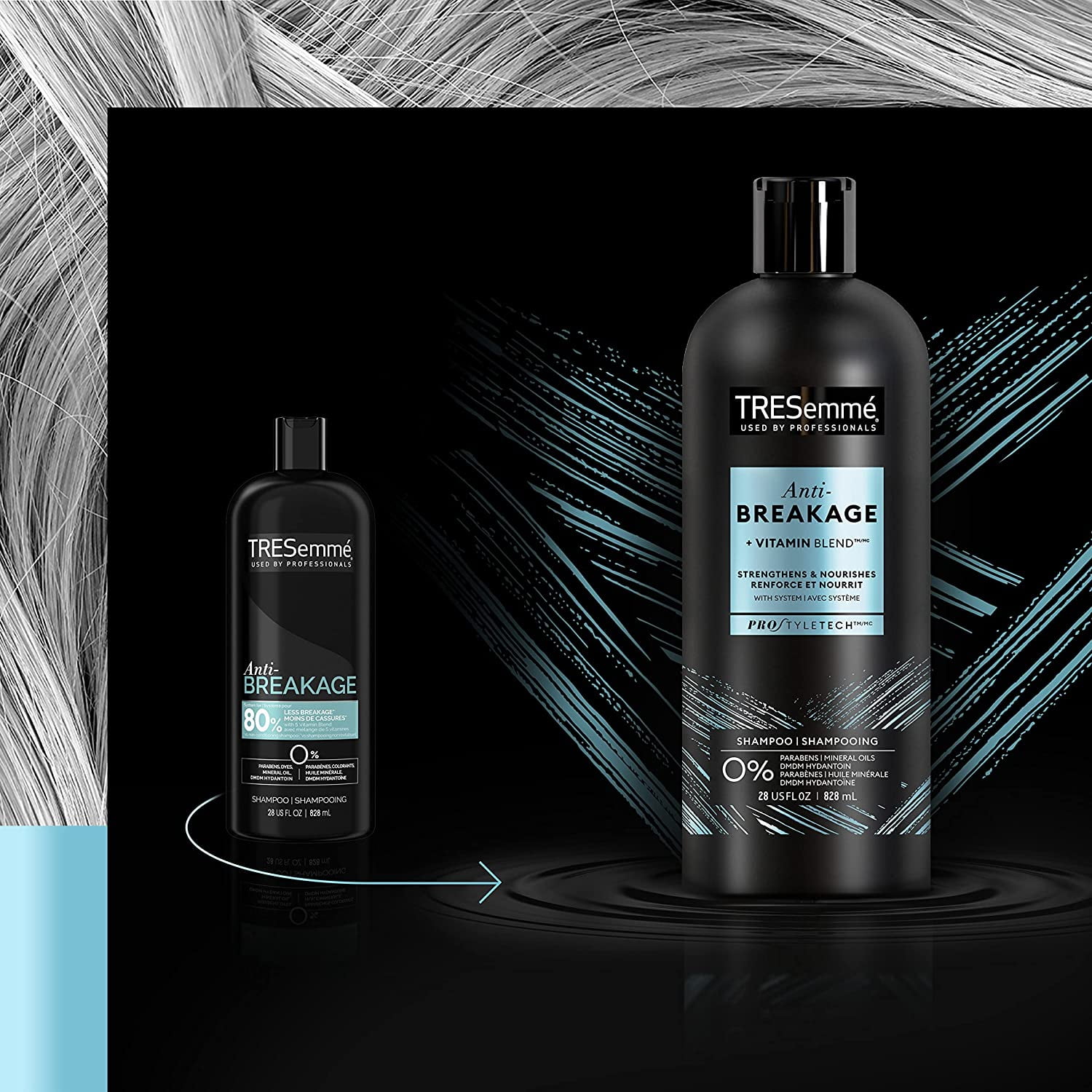 TRESemme Anti-Breakage Shampoo, Breakage Defense 28 oz (Pack of 2)