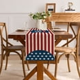 thumbnail image 4 of Yhmxh Memorial Day Patriotic 4th of July Table Runner, 13x72 Inch Red Blue White America Table Decor, Independence Day Kitchen Dining Tabletop Runners for Home Indoor Farmhouse Decoration, 4 of 6