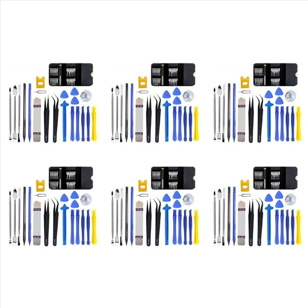 6X Kit de Herramientas de Reparación de Teléfono Celular con Pantalla LCD de Apertura para Teléfono, Computadora Portátil, Reloj, Gafas, Kit de Herramientas de Reparación