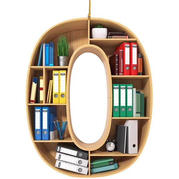 Colgante de libro del alfabeto Wdftyju adornos acrílicos para estante de biblioteca
