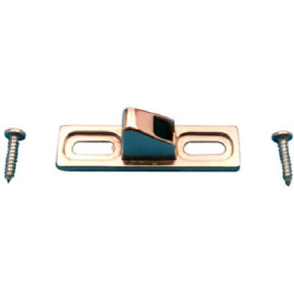 Sliding Door Keeper, Diecast, Chrome Plated, 1-11/16 Mounting Holes