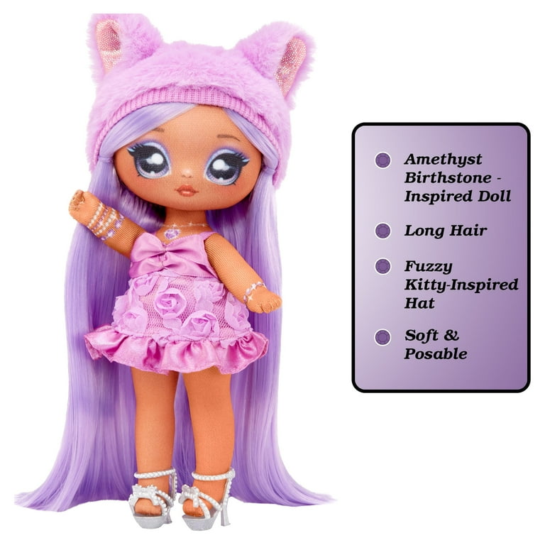 Na Na Na Surprise Sweetest Gems™ Doll with Purple Hair, Satin