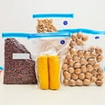 thumbnail image 2 of Reusable Sous Vide Bags, 40 PCS 3 Sizes (25 Pcs 8.5"x8", 10 Pcs 11"x 10" and 5 Pcs 13.5"x 10") Vacuum Sealer Zipper Bags for Food Storage, 3-in-1 Large Sous Vide Vacuum Bags for Meal Prep or Storage, 2 of 7