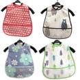 thumbnail image 3 of Mono impermeable para niños, babero de algodón para bebé, bolsa de alimentación para la cena, diseño unisex, fácil de usar, 3 of 3