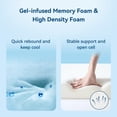 thumbnail image 6 of EDX 6 Inch Queen Cooling Gel Memory Foam Mattress, CertiPUR US Certified Fiberglass Free Pressure Relief Bed in a Box, 6 of 9