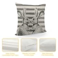 thumbnail image 4 of YINGXI Gray Throw Pillow Cover, Case Decoration for Sofa 24x24in, 4 of 5