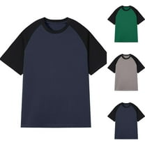 Fanxing Raglan Sleeve Tshirts for Women Slim Fitted Baseball Tees Shirts Stretchy Summer Athletic Workout Tops Green,M