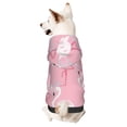 thumbnail image 1 of Fotbe Pink Flamingo Sudadera con Estampado para Perros Pequeños – Suéter con Capucha para Mascotas, Tela Suave de Forro Polar con Bolsillo-Large, 1 of 7
